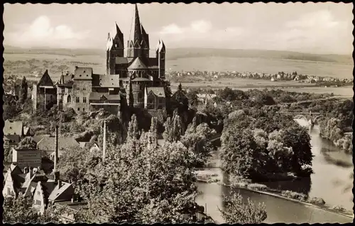 Ansichtskarte Limburg (Lahn) Panorama-Ansicht 1956