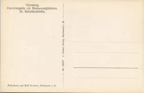 Ansichtskarte Nürnberg Bratwurstglöcklein, Fotokarte 1925
