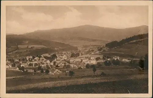 Postcard Markt Eisenstein Železná Ruda Gesamtansicht 1923