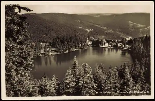 Ansichtskarte Achern Mummelsee im badischen Schwarzwald 1950