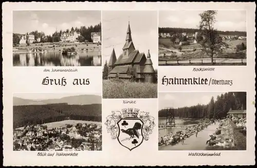 Hahnenklee-Bockswiese-Goslar Gruss aus Hahnenklee Oberharz Mehrbildkarte 1959