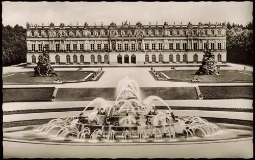 Chiemsee Herrenchiemsee Herreninsel mit Schloss Latona-Brunnen 1959
