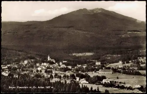 Ansichtskarte Bayerisch Eisenstein Panorama-Ansicht Blick Richtung Arber 1958