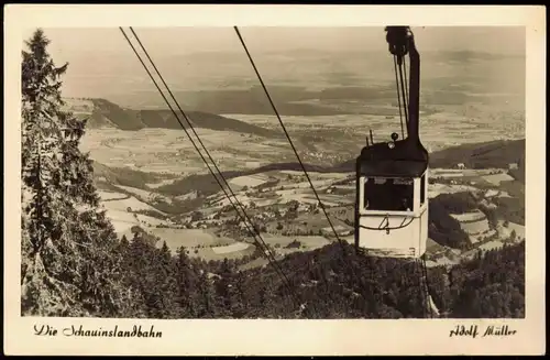 Ansichtskarte Freiburg im Breisgau Schauinsland Bergbahn Gondelbahn 1959