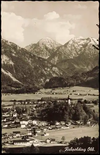 Ansichtskarte Ruhpolding Panorama-Ansicht mit Sonntagshorn 1960