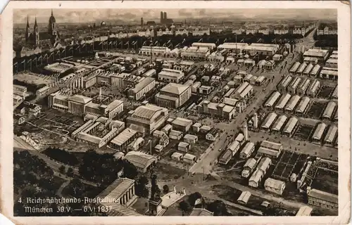 München 4. Reichsnährstands-Ausstellung aus der Vogelschau 1937