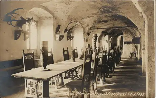 Ansichtskarte Meersburg Altes Schloß - Alter Saal, Fotokarte 1928
