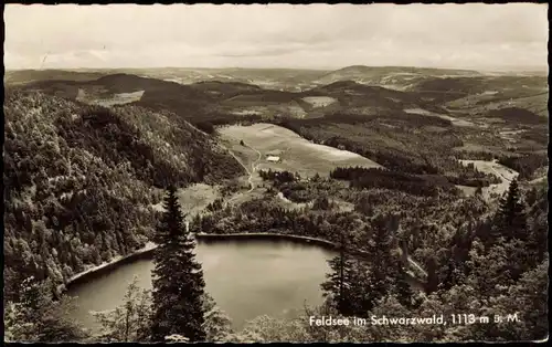 Feldberg (Schwarzwald) Feldsee im Schwarzwald aus der Vogelschau 1964