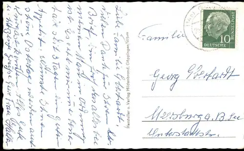 Ansichtskarte Hirsau-Calw Panorama-Ansicht 1960