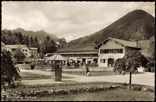Ansichtskarte Ruhpolding Partie am Kurhaus 1957