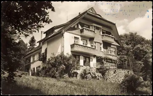 Schönau im Schwarzwald Partie a.d. Parkvilla Villa Hausansicht 1960