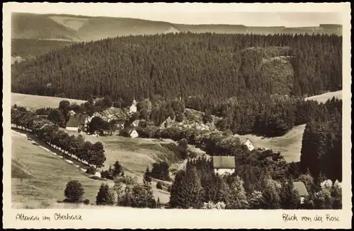 Altenau-Clausthal-Zellerfeld   Blick v.d. Rose, Harz Oberharz 1950