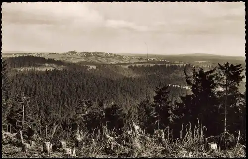 Hohegeiß-Braunlage Panorama Hochharz Blick vom Spitzenberg 1960
