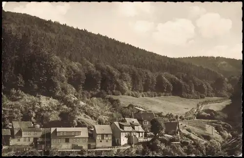 Ansichtskarte Zorge Luftkurort Südharz Blick zur Hohen-Harz-Straße 1958