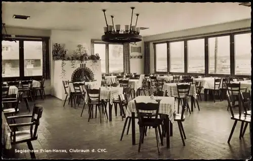 Ansichtskarte Prien Seglerhaus Prien-Harras, Clubraum d. CYC. 1960