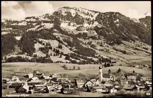 Rettenberg Panorama Ansicht Bayer. Allgäu mit dem Grünten 1958