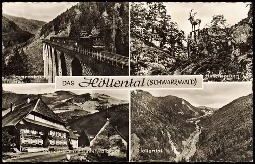 Hirschsprung-Breitnau Höllental Schwarzwald Mehrbild  Ravenna-Brücke  uvm. 1960