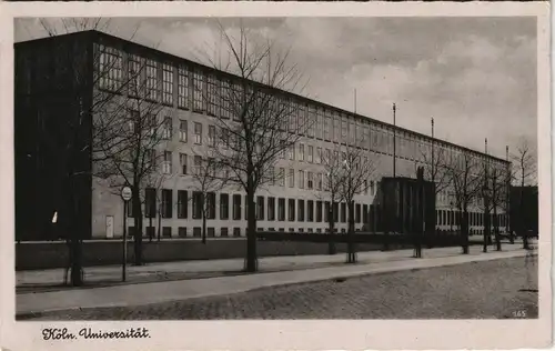 Ansichtskarte Köln Partie an der Universität 1943