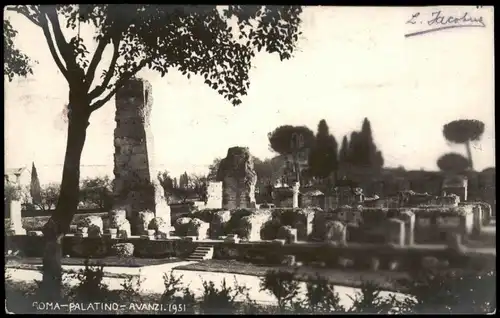 Cartoline Rom Roma ROMA PALATINO AVANZI 1908