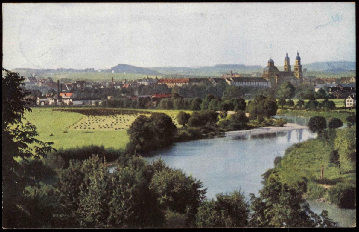 Ansichtskarte Kempten (Allgäu) PanoramaAnsicht 1910 mit