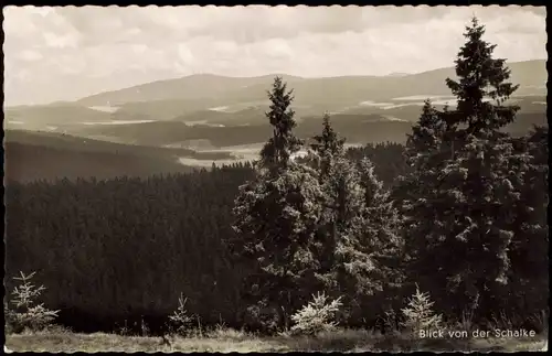 Ansichtskarte Hahnenklee-Bockswiese-Goslar Harz Panorama Umland-Ansicht 1956