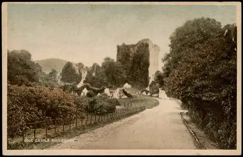 Postcard Killarney Ross Castle (alte Burg) 1920