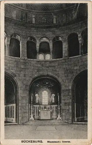 Ansichtskarte Bückeburg Mausoleum Innenansicht 1920