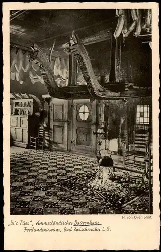 Ansichtskarte Bad Zwischenahn „Bi't Füec", Ammerländisches Bauernhaus 1934