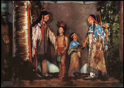 Ansichtskarte Radebeul Karl-May-Museum: Prärie-Indianer 1974