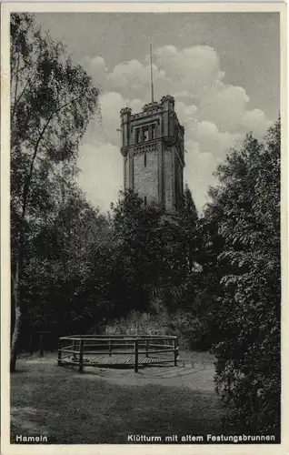 Ansichtskarte Hameln Klütturm mit altem Festungsbrunnen 1920