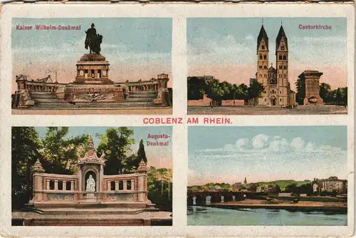 Ansichtskarte Koblenz Mehrbild-AK mit Castorkirche, Denkmälern 1943