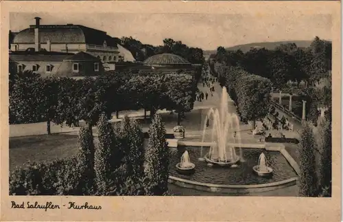 Ansichtskarte Bad Salzuflen Wasserkunst am Kurhaus 1920