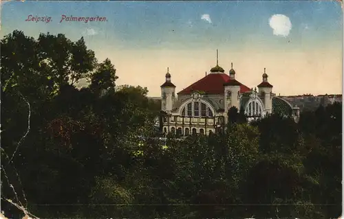 Leipzig Partie am Palmengarten 1917   im 1. Weltkrieg Feldpost gelaufen