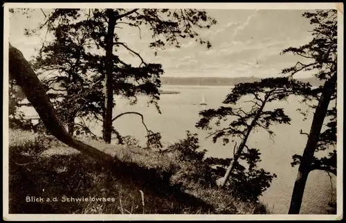 Ansichtskarte Ferch-Schwielowsee Haus am See, Blick a.d. Schwielowsee 1930