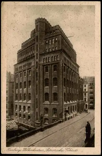 Ansichtskarte Hamburg Wolkenkratzer, Patriotisches Gebäude 1920