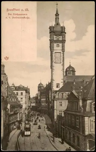 Ansichtskarte Frankfurt am Main Der Rathausturm v.d. Bethmannstraße 1900