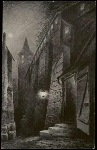 Ansichtskarte Nürnberg Partie am Tiergärtner-Tor 1910