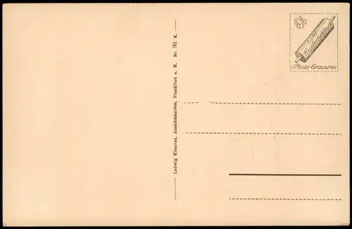 Ansichtskarte Frankfurt am Main Römer Innenansicht Fürstenzimmer 1920