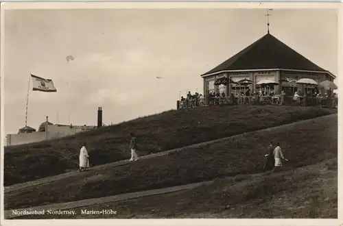 Ansichtskarte Norderney Partie auf der Marien-Höhe 1938