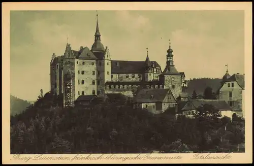 Lauenstein-Ludwigsstadt Burg Lauenstein Totalansicht (Castle Building) 1920