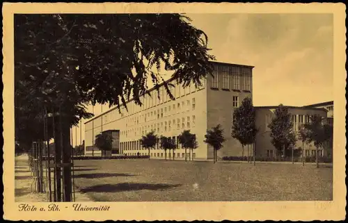 Ansichtskarte Köln Partie an der Universität (Köln) 1930