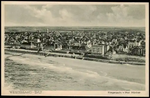 Ansichtskarte Westerland-Sylt Luftbild Fliegeraufnahme# 1926