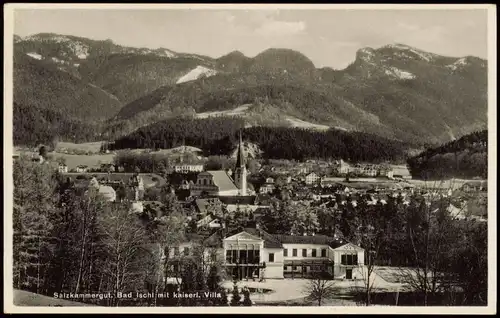 Ansichtskarte Bad Ischl Panorama-Ansicht mit kaiserlicher Villa 1930