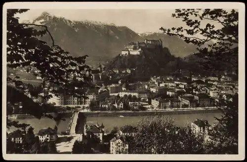 Ansichtskarte Salzburg Panorama-Ansicht Blick vom Kapuzinerberg 1937
