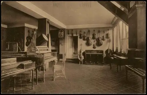 Ansichtskarte Eisenach Bach-Haus, Sammlung alter Instrumente 1920