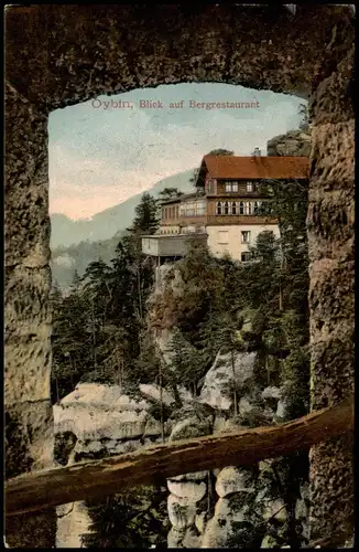 Ansichtskarte Oybin Blick auf Bergrestaurant Berggasthof Oybin 1911