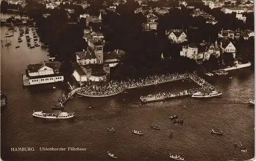 Uhlenhorst-Hamburg Uhlenhorster Fährhaus Luftaufnahme Flieger-Aufnahme 1930