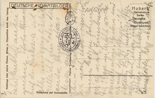Ansichtskarte Mittenwald Außenansicht Göthehaus 1930