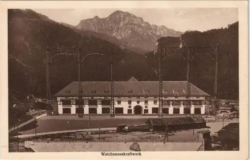 Ansichtskarte Kochel am See Walchenseekraftwerk Kraftwerk Walchensee 1920