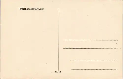 Ansichtskarte Kochel am See Walchenseekraftwerk Kraftwerk Walchensee 1920